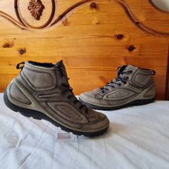 Ecco biom boots Size 9 eu 43 clay grey lace up in excellent condition