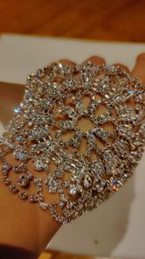 beautiful crystal bracelet or head piece