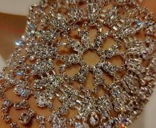 beautiful crystal bracelet or head piece