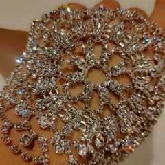 beautiful crystal bracelet or head piece