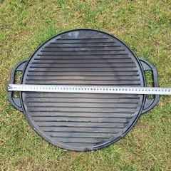 bbq cast iron hotplate/ griddle / pizza base