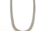 Vintage 925 Sterling Silver Signed Italian Ball Link Chain