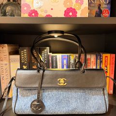 Denim shoulder bag