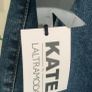 jeans  wide leg Italian brand size 10/13 stretch denim Image 4