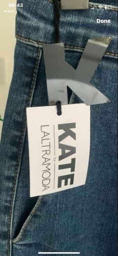 jeans  wide leg Italian brand size 10/13 stretch denim