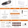Rotary Tool, Cordless Rotary Tool 4V Power Potable Grinder with 31 Accessories and USB Cable for Recharging, Perfect for DIY Creation and Light Duty Image 7