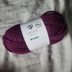 Hobbii Amigo giga knitting crochet yarn bulky PURPLE