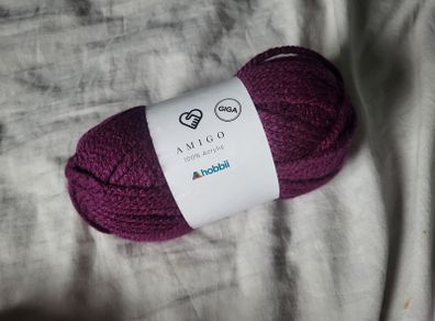 Hobbii Amigo giga knitting crochet yarn bulky PURPLE