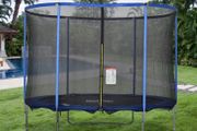 305cm Trampoline for Kids and Adult with Safety Enclosure Net Spring Pad Waterproof Jump Mat for Outdoor Indoor Use