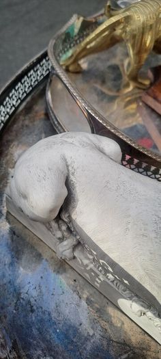 Sleeping Classic Lion Statue