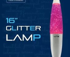 Linx 16 inch Lava Lamp Pink Glitter