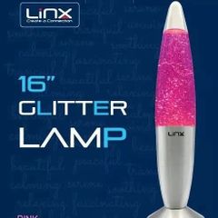 Linx 16 inch Lava Lamp Pink Glitter