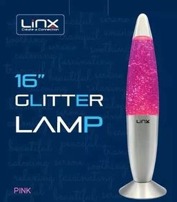Linx 16 inch Lava Lamp Pink Glitter