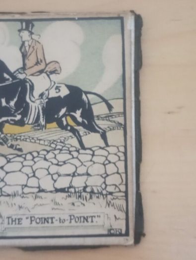 Rzadka rycina Cluna Studio Dublin nr 19 "The Point-to-Point" - M. O'Keefe (ok. 1925-1940)