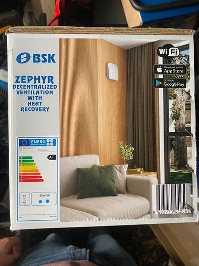 BSK Zephyr V2 Single-Room MVHR Heat Recovery Unit
