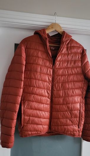 DUNNES Orange Lite Puffer UNISEX - Size M (Fit 12 Ladies)