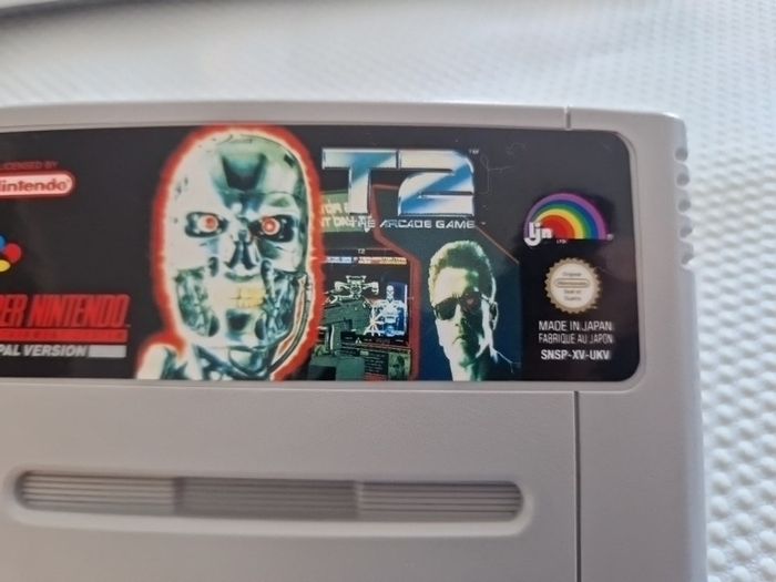 T2 Terminator 2 Arcade Game Snes Super Nintendo Arcade Retro Games Original