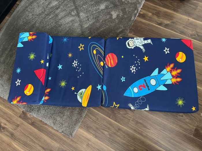 Kids Foldable Printed Chair Bed