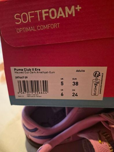 Puma  ladies/kids pink suede trainers