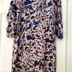 Carolyn Donnelly The Edit - Abstract Animal Print Shift Dress - Size 10- Satin Feel