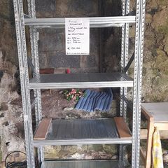 5 Shelf Galvanised Metal Rack / Shelving Unit