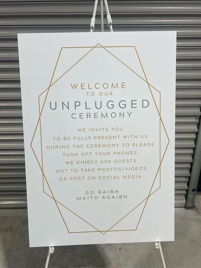 Wedding Poster Sign to Buy with Stand
