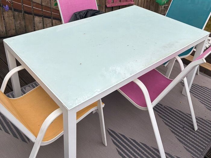 Patio table and chairs