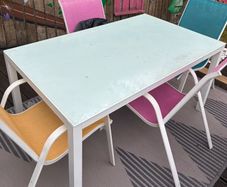 Patio table and chairs