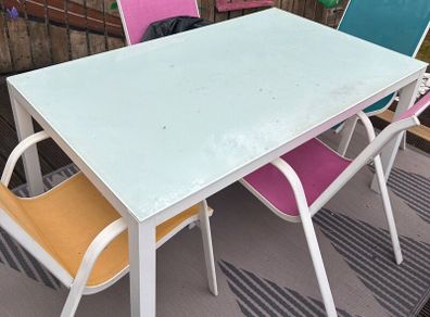 Patio table and chairs