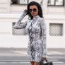 Snake skin pattern dress Image 2