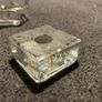 4 x small glass candle holder set Image 4