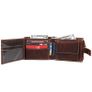 Unisex Genuine Leather Wallet RFID Blocking Trifold Wallet with Zipper & Coin Pocket Image 8