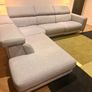 Michael Murphy Lubeck Grey Fabric LHF Corner Unit Electric Recliner in Excellent Condition Image 7