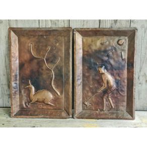 Copper Wall Art Pair KAS1226
