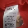 M&S Flame Red Wool Blend Coat Image 5