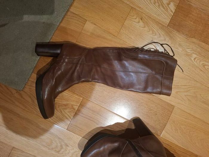 Geox tan knee height boots