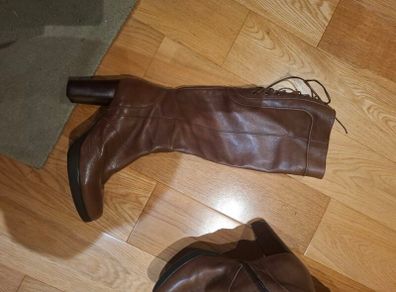 Geox tan knee height boots