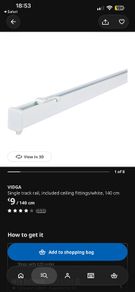 VIDGA ceiling curtain rail