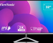 ViewSonic 32"  VX3276-2K-MHD-2 - LED monitor - 2560 x 1440 WQHD, 75 Hz - IPS - HDR10 - 4 ms - 2xHDMI, DisplayPort, Mini DisplayPort - speakers