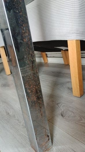 kitchen table free rust on legs chairs not included