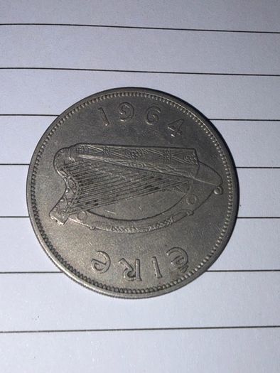 1964 Irish Pre Decimal Half Crown Coin