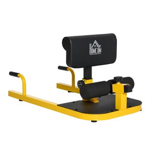 3-in-1 Sissy Squat Machine with Push Up Bars, Home Gym Work Out Leg Fitness Equipment
