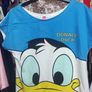 t shirt flag garfield donald duck mickey  fits 6-8 small 10 Image 4
