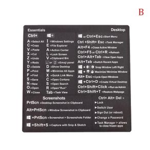 Reference Keyboard Shortcut Sticker Adhesive for PC