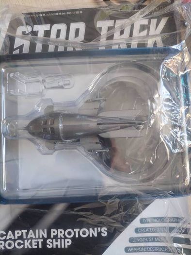 Eaglemoss Star Trek Captain Proton's Rocket Ship Boxed.