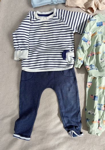 18 Items Baby Boy Essential Winter Clothes Bundles 9-12 Months