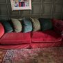 TETRAD feather filled velvet couch Image 2