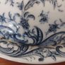 Fabulous Antique Blue and White Lidded Muffin Dish by Royal Worcester in a Beautiful Acanthus Leaf Pattern, Dated 1901, See Condition Report Image 3