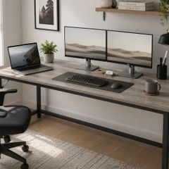 135cm Industrial Office Desk Narrow