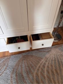 Caseys Furniture Altea Triple Wardrobe in Off White